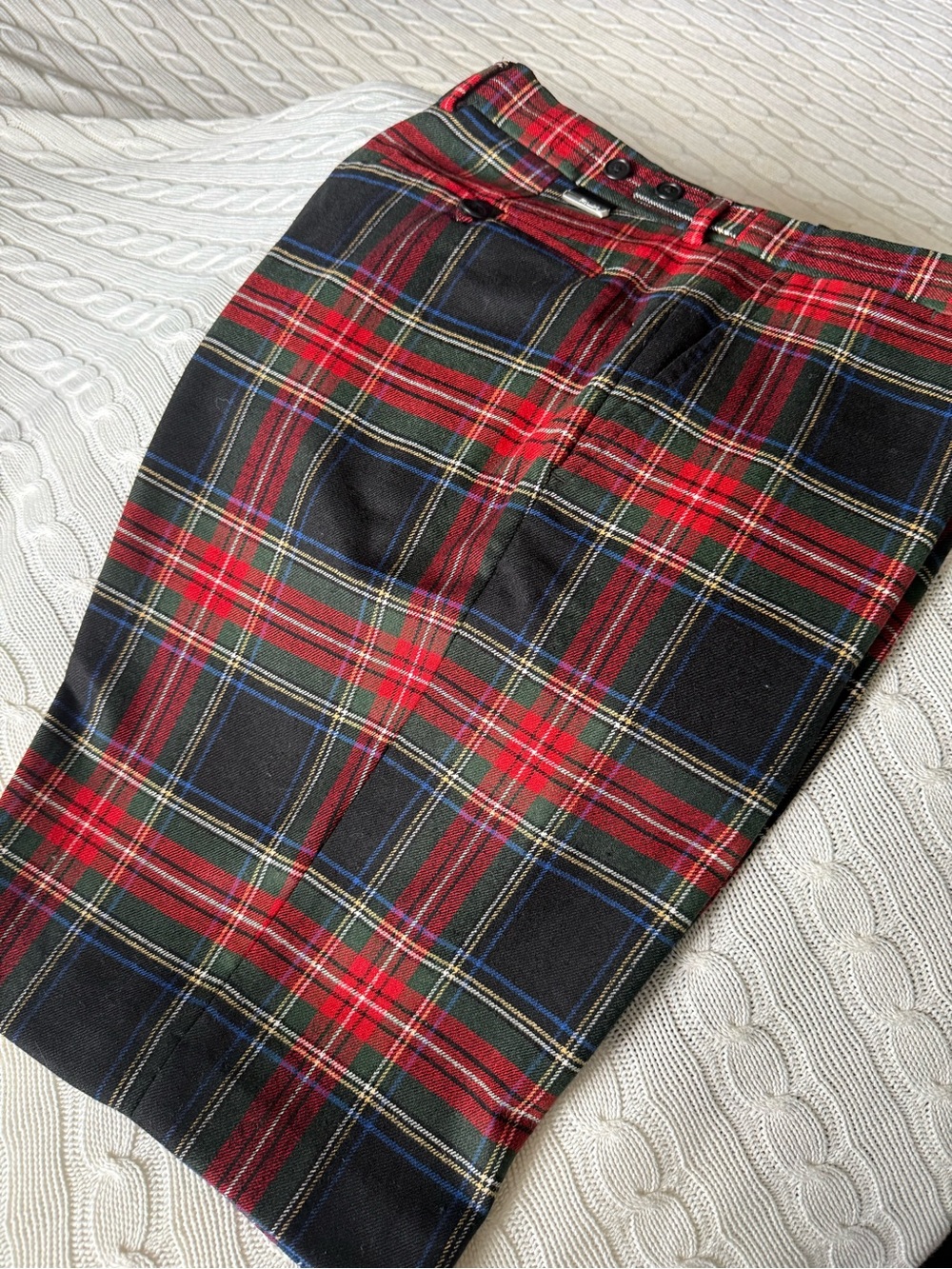 Vintage RLX Ralph Lauren Men's Red & Black Plaid Casual Shorts